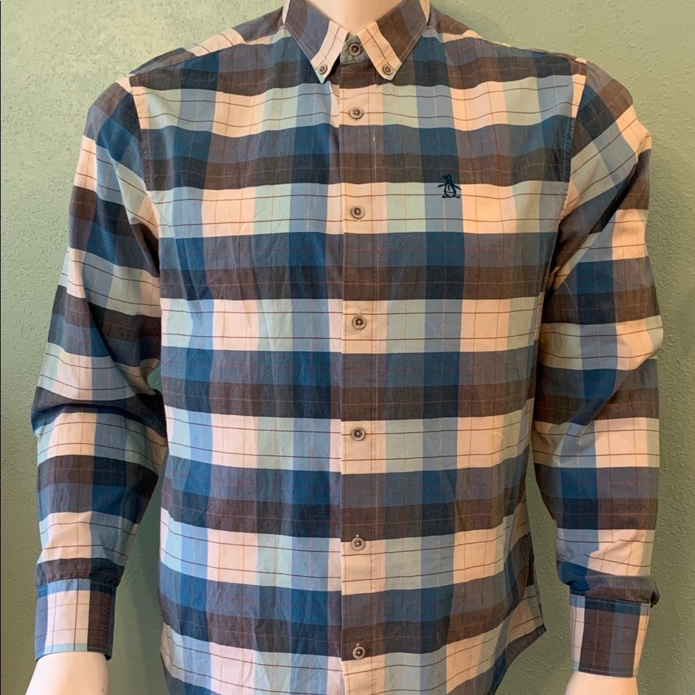 Men’s penguin button up